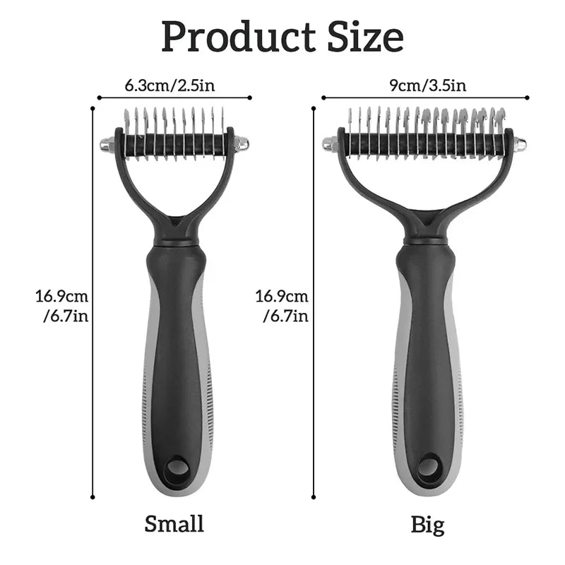 Stainless Pet Deshedding Brush Dog Hair Remover Pet Fur Knot Cutter Puppy Cat Comb Brushes Dogs Grooming Shedding Supplies