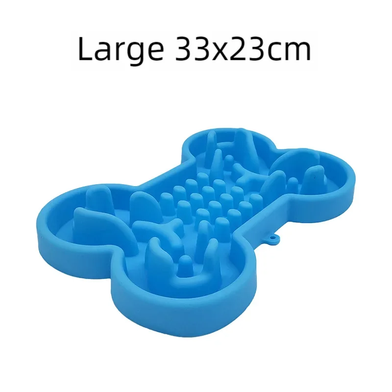 Pet Dog Bowl Healthy Soft rubber Slow Food Feeder Anti-Slip Anti-Gulping Choke travel bowl for Cat dog Food feeding slow feeder